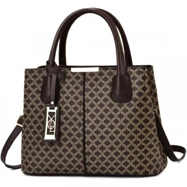 New Design High Quality Big Capacity Luxury Printed Crossbody Bag (Black)