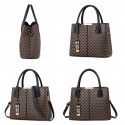 New Design High Quality Big Capacity Luxury Printed Crossbody Bag (Black)