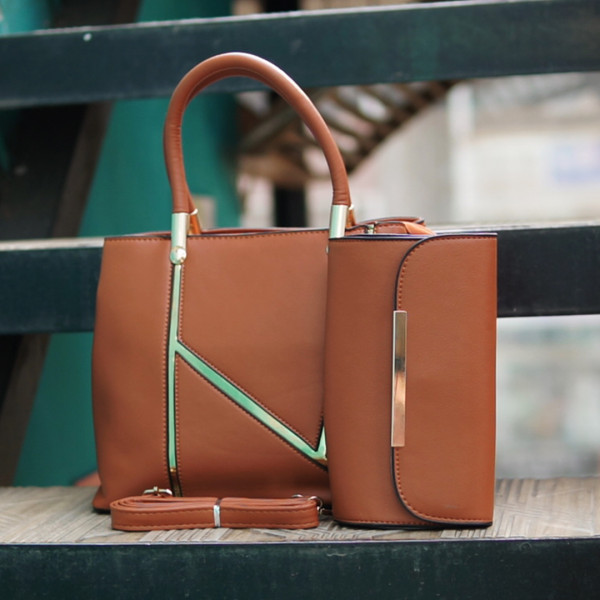High Quality Crossbody Bag Handbags Luxury Shoulder Handbags With Matching Wallets For Women (Brown)