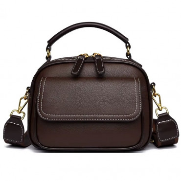 New Sac a Main Women Handbag soft small Shoulder Pu Leather Tote Hand Bags for Ladies(coffee)