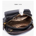 New Sac a Main Women Handbag soft small Shoulder Pu Leather Tote Hand Bags for Ladies(Black)