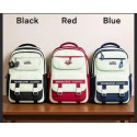 Academy Style School Bag Book Bag Lightweight College Student Backpack(blue)