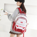 Academy Style School Bag Book Bag Lightweight College Student Backpack(Red)