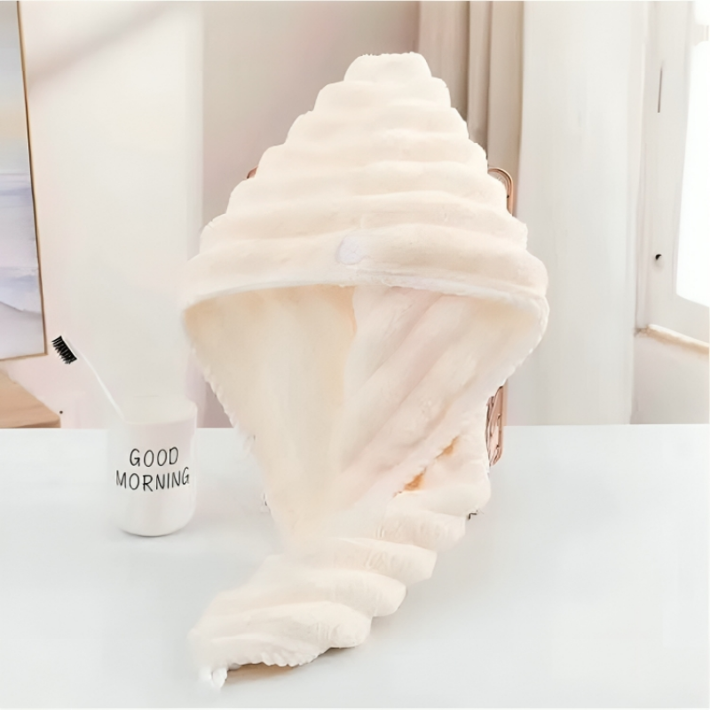 Microfiber Hair Towel ( ১ পিচ Creem কালার )