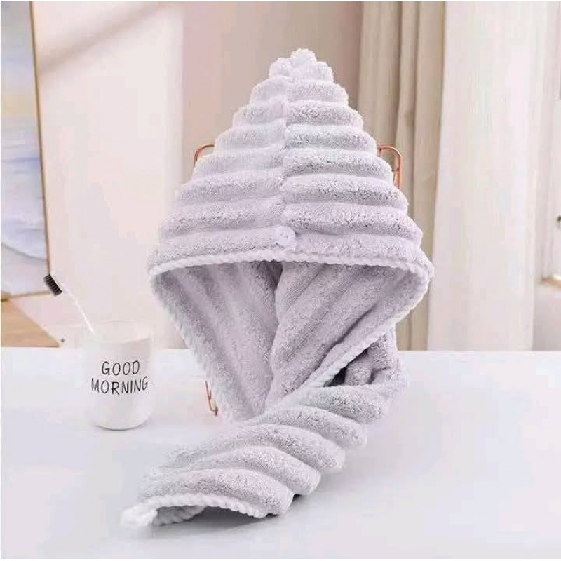 Microfiber Hair Towel ( ১ পিচ Ash কালার )