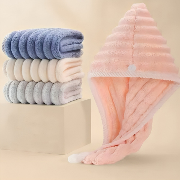 Microfiber Hair Towel ( ৪ পিচ )