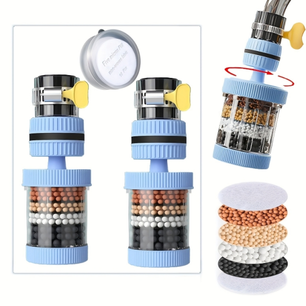 ২ পিস- Water Filter Tap 6 Layers ( 360° রোটেটেবল )