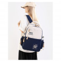  Schoolbags, College Cute Large-Capacity Backpacks, Simple Casual Backpacks(Blue)