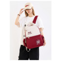  Schoolbags, College Cute Large-Capacity Backpacks, Simple Casual Backpacks(Red)