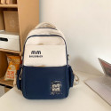  Schoolbags, College Cute Large-Capacity Backpacks, Simple Casual Backpacks(Blue)