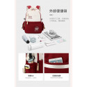  Schoolbags, College Cute Large-Capacity Backpacks, Simple Casual Backpacks(Red)