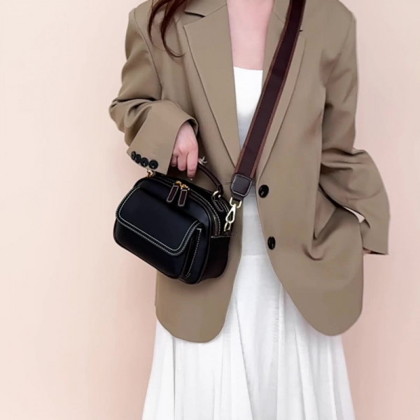 New Sac a Main Women Handbag soft small Shoulder Pu Leather Tote Hand Bags for Ladies(coffee)