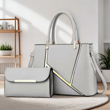 High Quality Crossbody Bag Handbags Luxury Shoulder Handbags With Matching Wallets For Women (Gray)