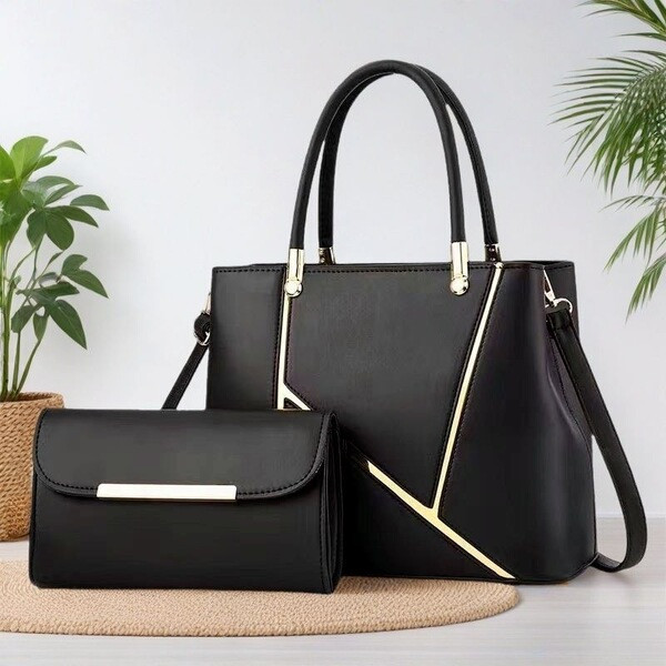 High Quality Crossbody Bag Handbags Luxury Shoulder Handbags With Matching Wallets For Women (Black)