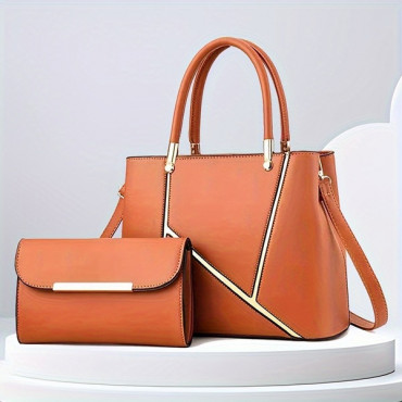 High Quality Crossbody Bag Handbags Luxury Shoulder Handbags With Matching Wallets For Women (Brown)