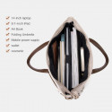 Large Capacity Waterproof Multi-Pocket Nylon Shoulder Bag, Fashion Handbag (White)