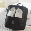 Waterproof Shoe Bags for Travel Bag for Packing Portable Shoe Cubes (Black)