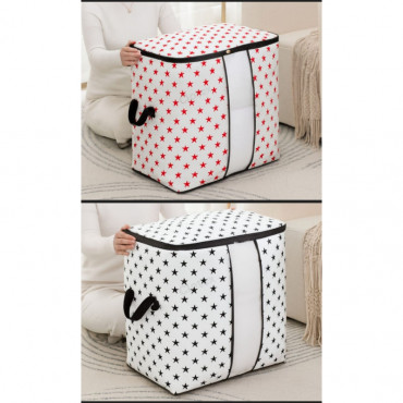 ২ পিস-New Star Printed Quilt Storage Bag ( Vertical)