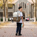 Middle School, High School, and College Students' Schoolbags Stain-Resistant Backpacks (Brawn)