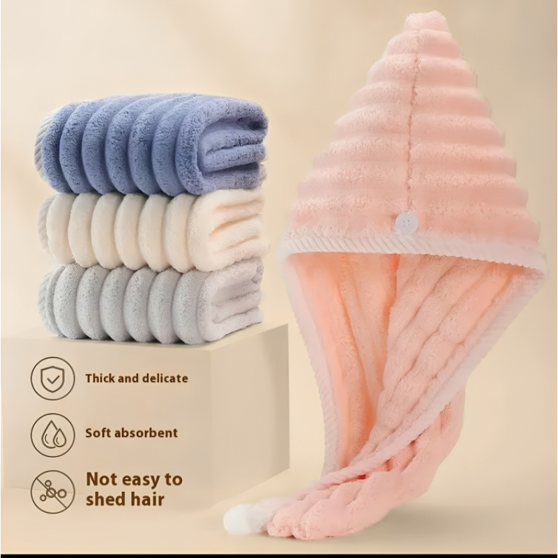 Microfiber Hair Towel ( ২ পিচ )
