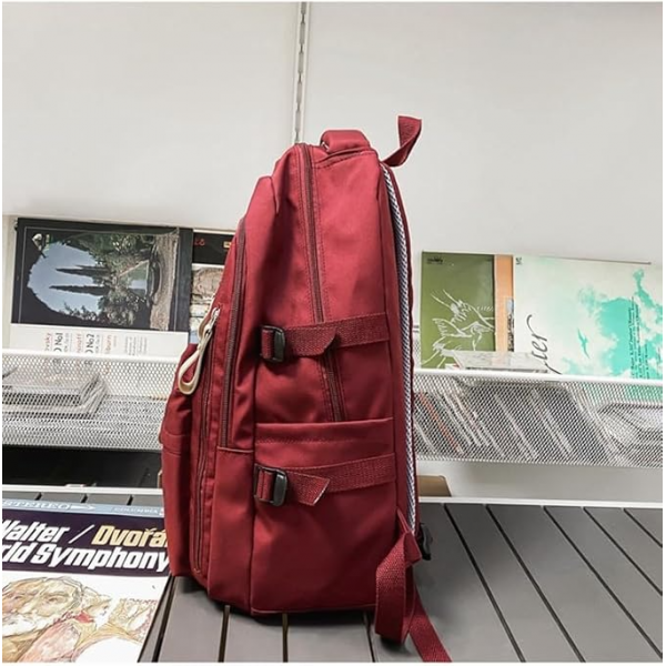 Aesthetic Large Capacity Cute Backpack (Marun)