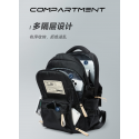 Aesthetic Large Capacity Cute Backpack (Black)