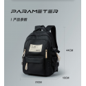 Aesthetic Large Capacity Cute Backpack (Black)