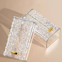 Wall Mounted Transparent Glacier Pattern Tissue Holder
