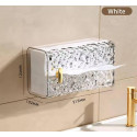 Wall Mounted Transparent Glacier Pattern Tissue Holder
