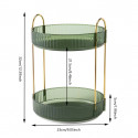 2  Layers Light Luxury Makeup Organizer