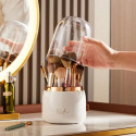 360° Rotating Makeup Brushes Holder 