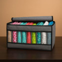 9 Grid large Transparent Full cover Cloth Organizer box