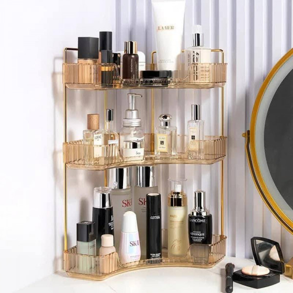 3 Layer Corner Makeup Storage Shelf
