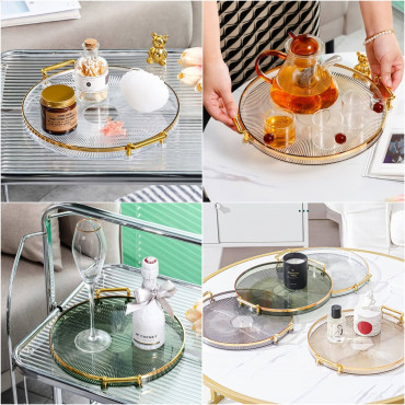 Premium Acrylic Round Storage Tray