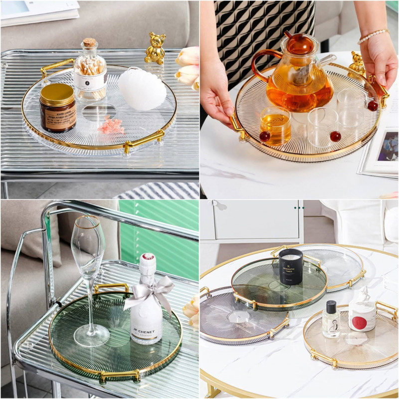 Premium Acrylic Round Storage Tray