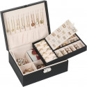 Double Layer Velvet High Quality Jewellery Box 