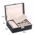 Double Layer Velvet High Quality Jewellery Box 
