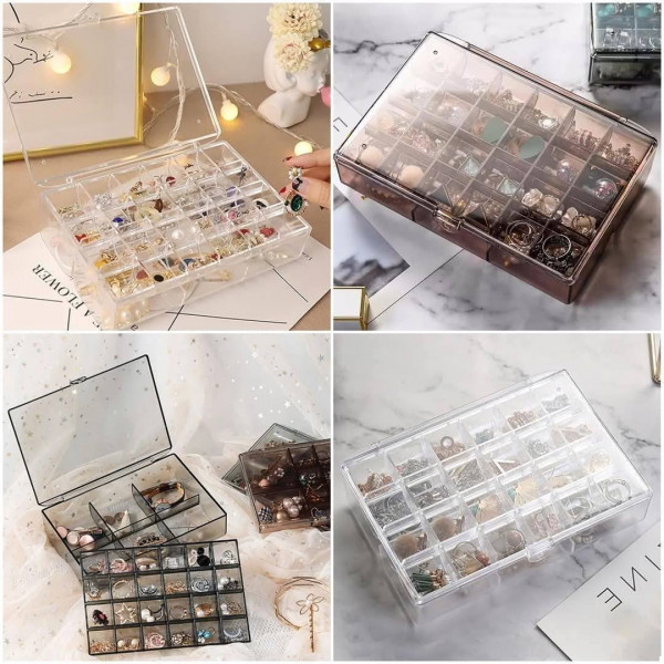 2 Layer Acrylic Jewelry Storage Box