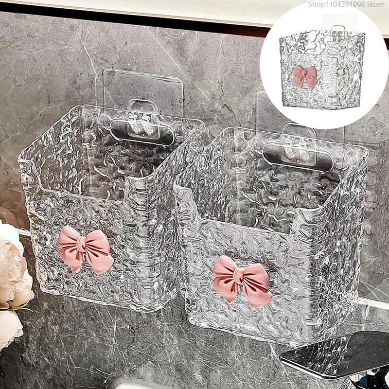 Wall Mounted Toothbrush Holder And Bathroom Storage Box