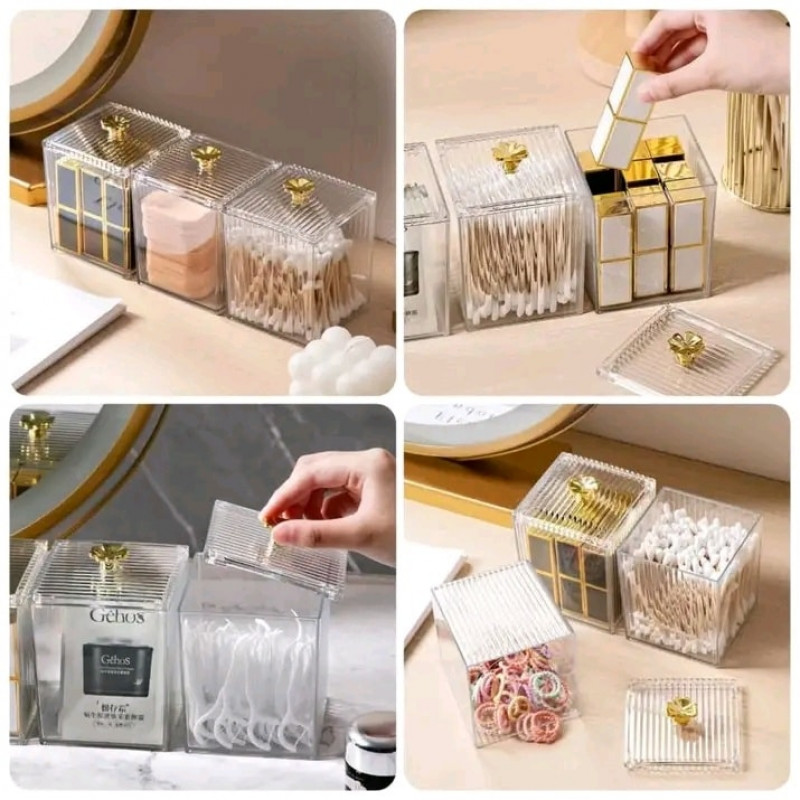 Multifunctional Makeup Cotton Pads Storage Box