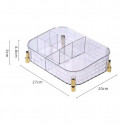 Large Capacity Multi Grids Transparent Storage Box