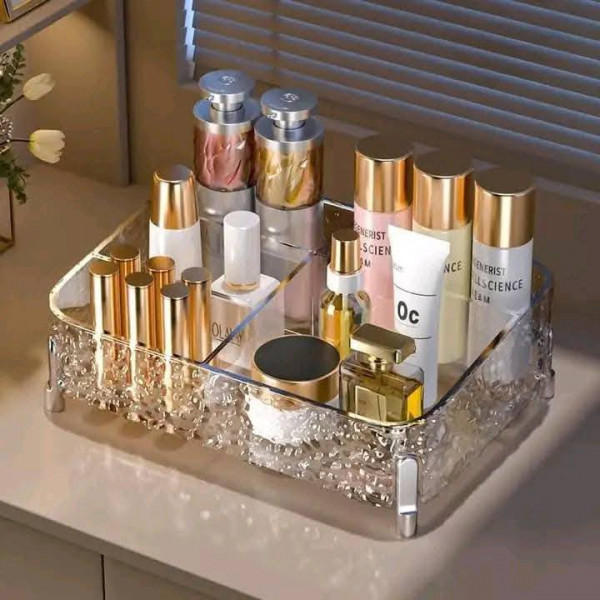 Glacier-print Desktop Makeup Organizer