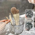 Acrylic 360° Rotating Makeup Brush Holder 