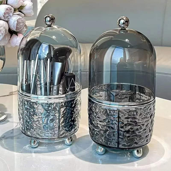 Acrylic 360° Rotating Makeup Brush Holder 