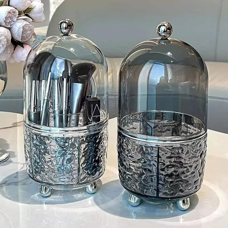 Acrylic 360° Rotating Makeup Brush Holder 