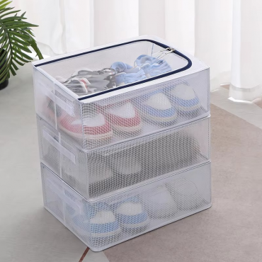 Foldable Large Capacity PVC Shoe Organier Box 