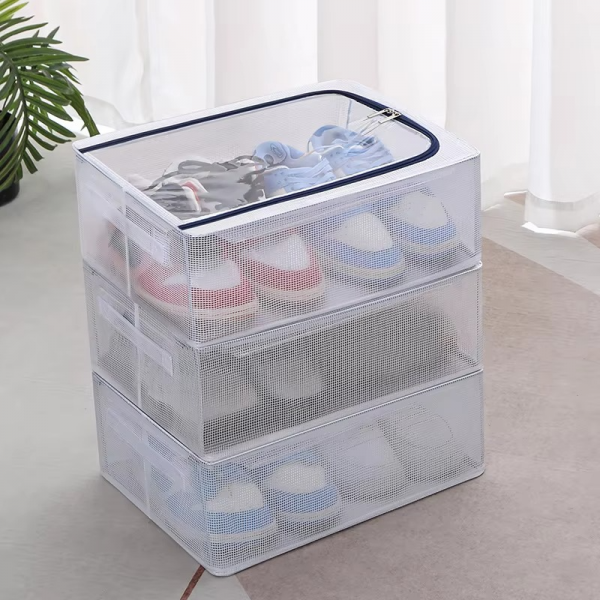 Foldable Large Capacity PVC Shoe Organier Box 