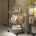Light Luxury 3 & 4 Layer Transparent Acrylic Trolley Rack