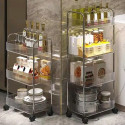 Light Luxury 3 & 4 Layer Transparent Acrylic Trolley Rack