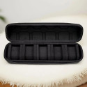 5-Slot Watch Travel Box, Hard Shell with Soft Pillow & Handle, for Men Women